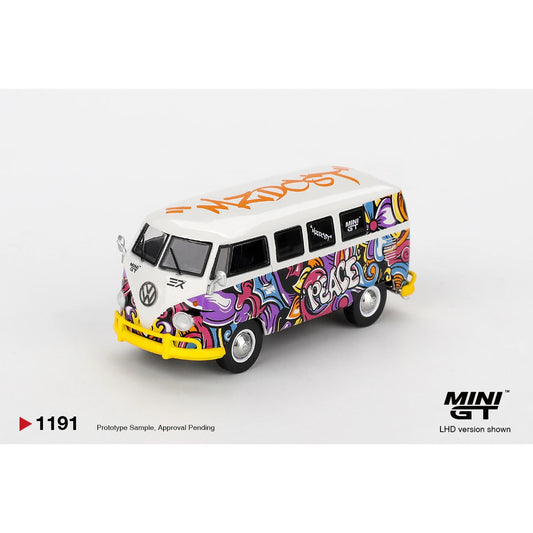 Mini GT 1:64 Volkswagen T1 Microbus Mizu Design MGT01191 die-cast collectible model