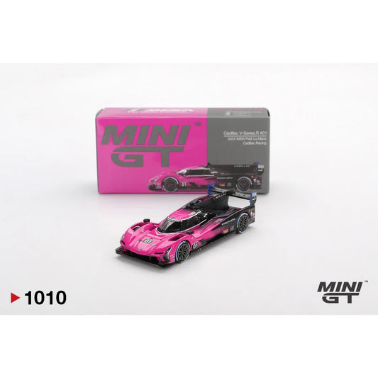 Mini GT 1:64 scale Cadillac V-Series.R #01 Cadillac Racing 2024 IMSA Petit Le Mans #1010 MGT01010 die-cast model.