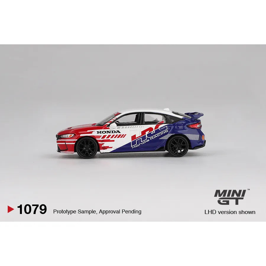 Mini GT 1:64 Honda Civic Type R 2024 Pace Car HRC collectible model car #1079 MGT01079