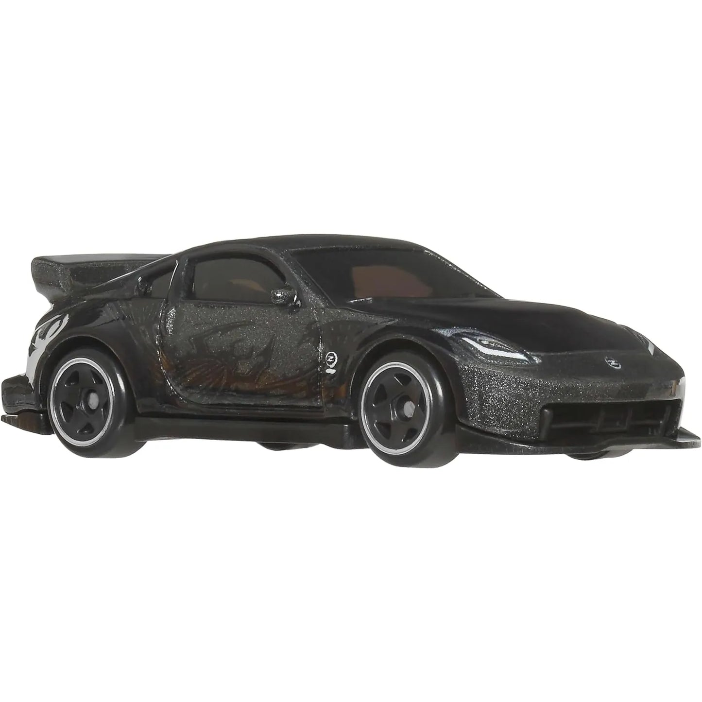 Hot Wheels 1:64 Nissan 350Z Custom VeilSide DK's car from Fast & Furious Tokyo Drift Silver Series die-cast collectible.