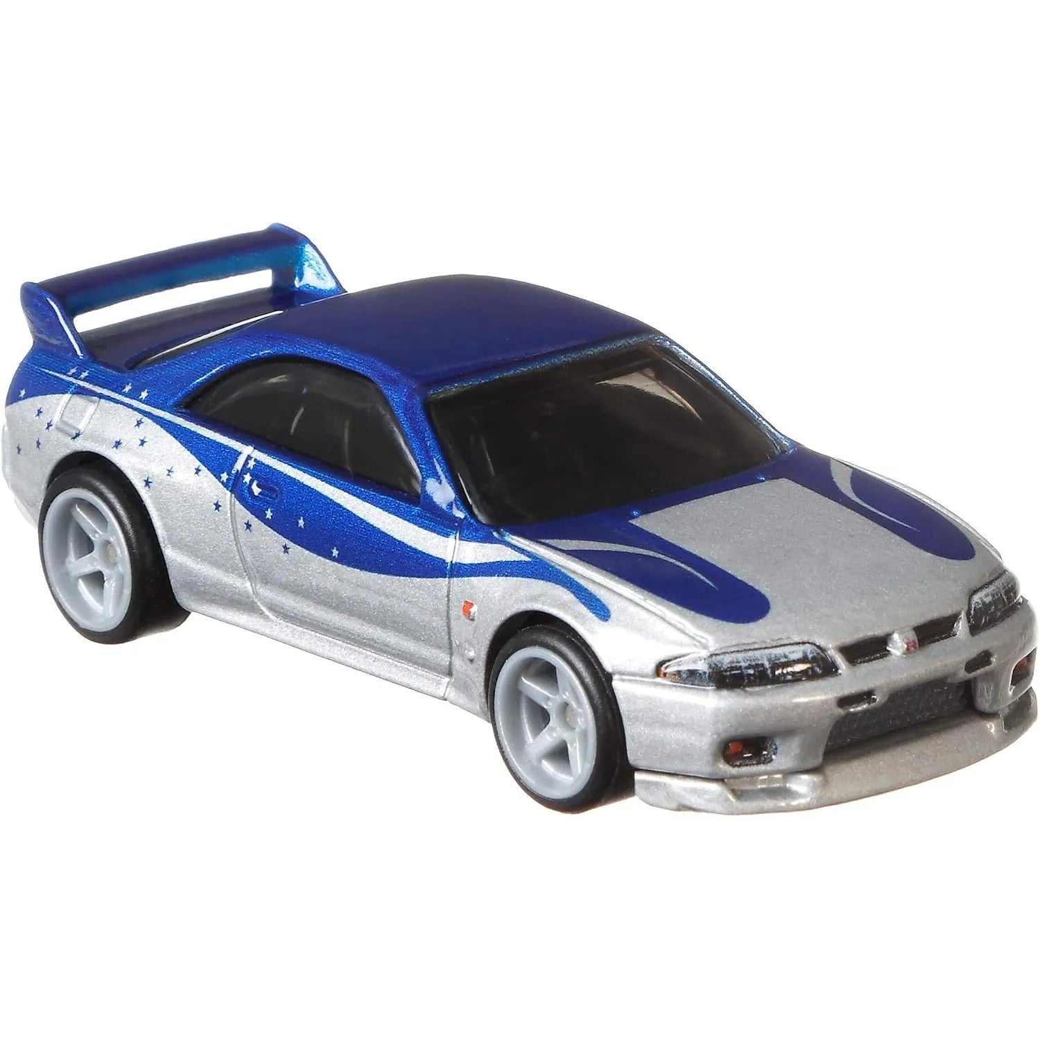 Hot Wheels Premium Fast & Furious Nissan Skyline GT-R BCNR33 Quick Shifters 2/5 featuring Real Riders rubber tires, Metal/Metal construction and movie-inspired 2 Fast 2 Furious livery.