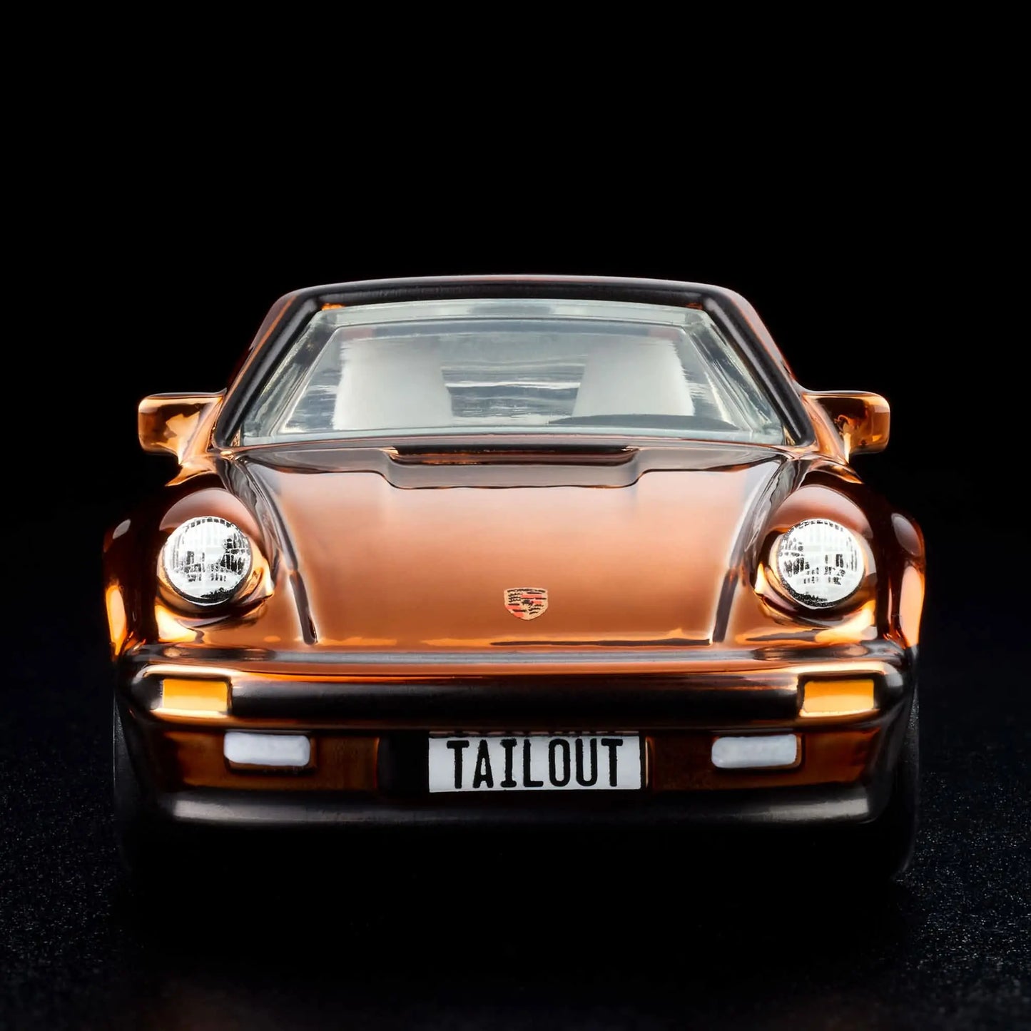 Hot Wheels RLC Exclusive 1988 Porsche 911 Targa Turbo in Spectraflame Brown with removable targa top, opening rear engine cover and Real Riders Fifteen52 Outlaw wheels.