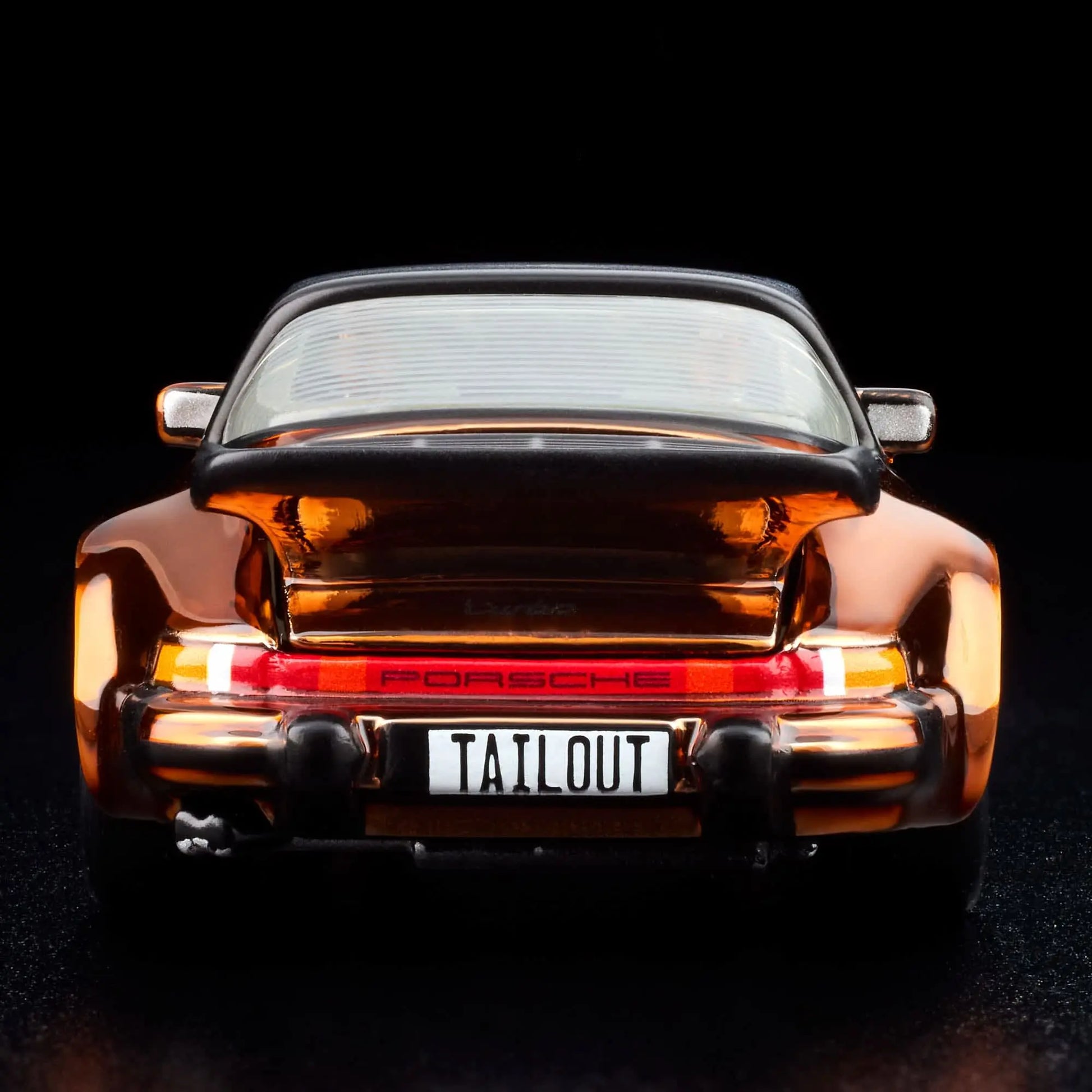 Hot Wheels RLC Exclusive 1988 Porsche 911 Targa Turbo in Spectraflame Brown with removable targa top, opening rear engine cover and Real Riders Fifteen52 Outlaw wheels.