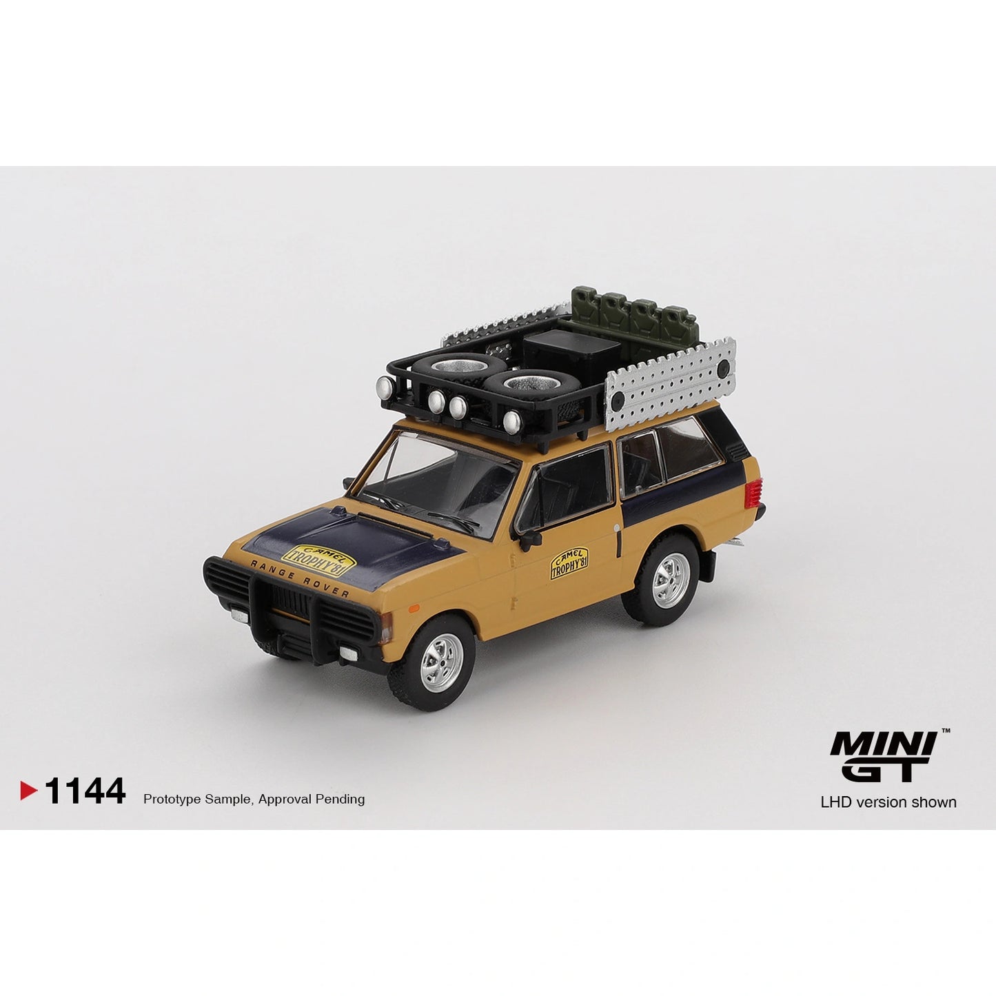 MINI GT 1:64 Range Rover 1981 Camel Trophy Sumatra winner Swoboda Mentel die-cast model