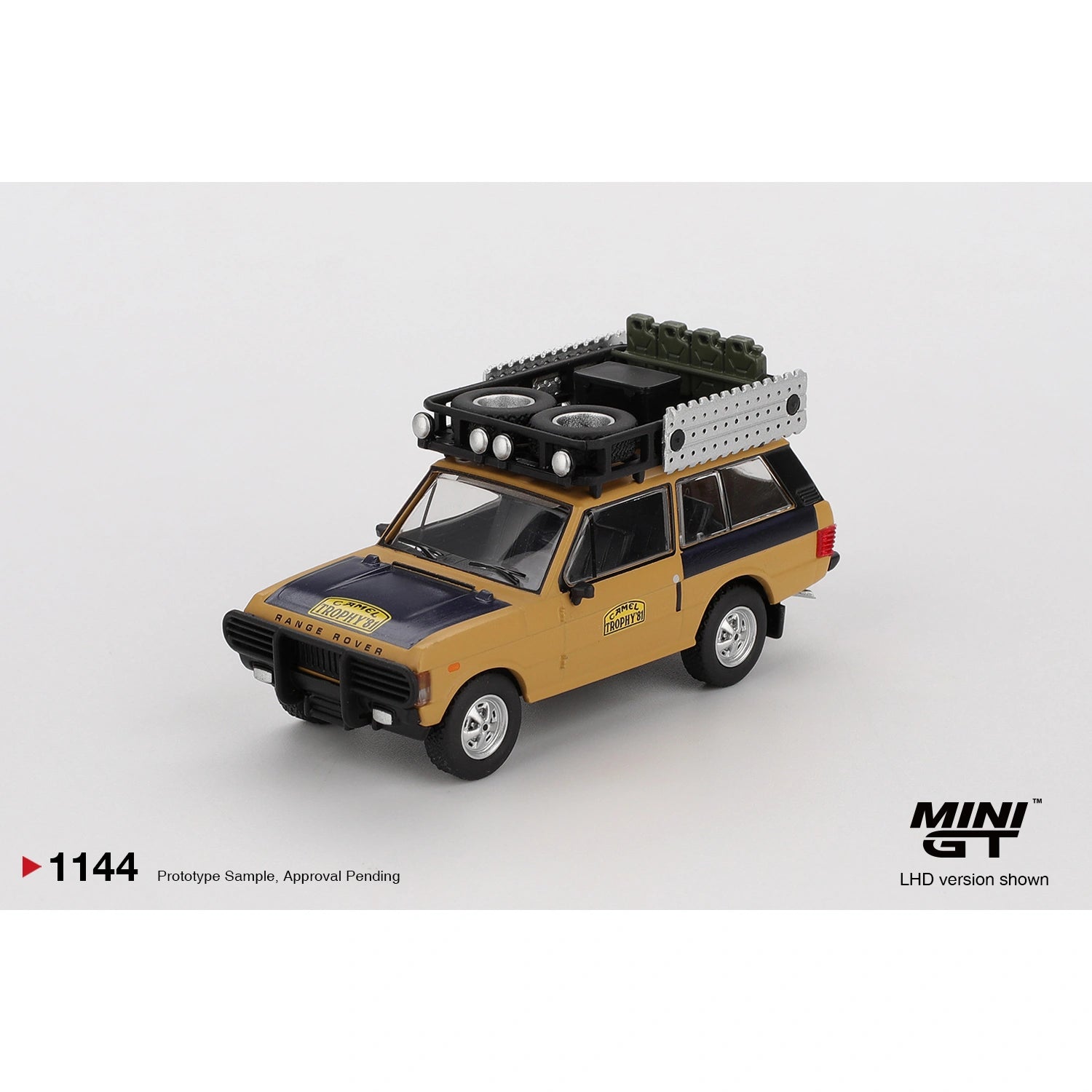 MINI GT 1:64 Range Rover 1981 Camel Trophy Sumatra winner Swoboda Mentel die-cast model