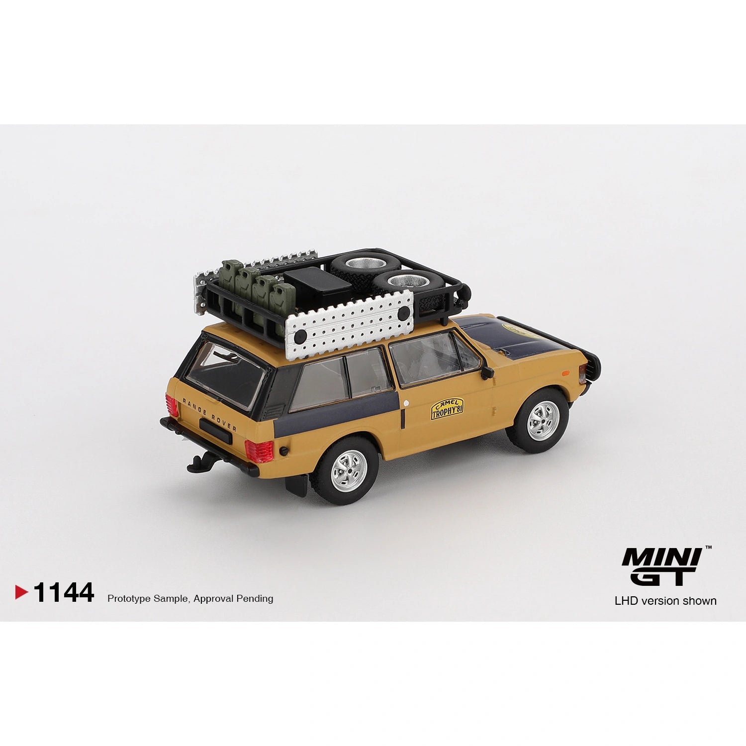 MINI GT 1:64 Range Rover 1981 Camel Trophy Sumatra winner Swoboda Mentel die-cast model