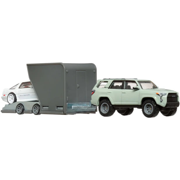 Hot Wheels Team ’18 Toyota 4Runner and ’89 Toyota Supra #72 HRV37 FLF56 1:64 scale die-cast collectible.