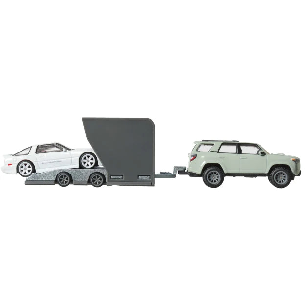 Hot Wheels Team ’18 Toyota 4Runner and ’89 Toyota Supra #72 HRV37 FLF56 1:64 scale die-cast collectible.