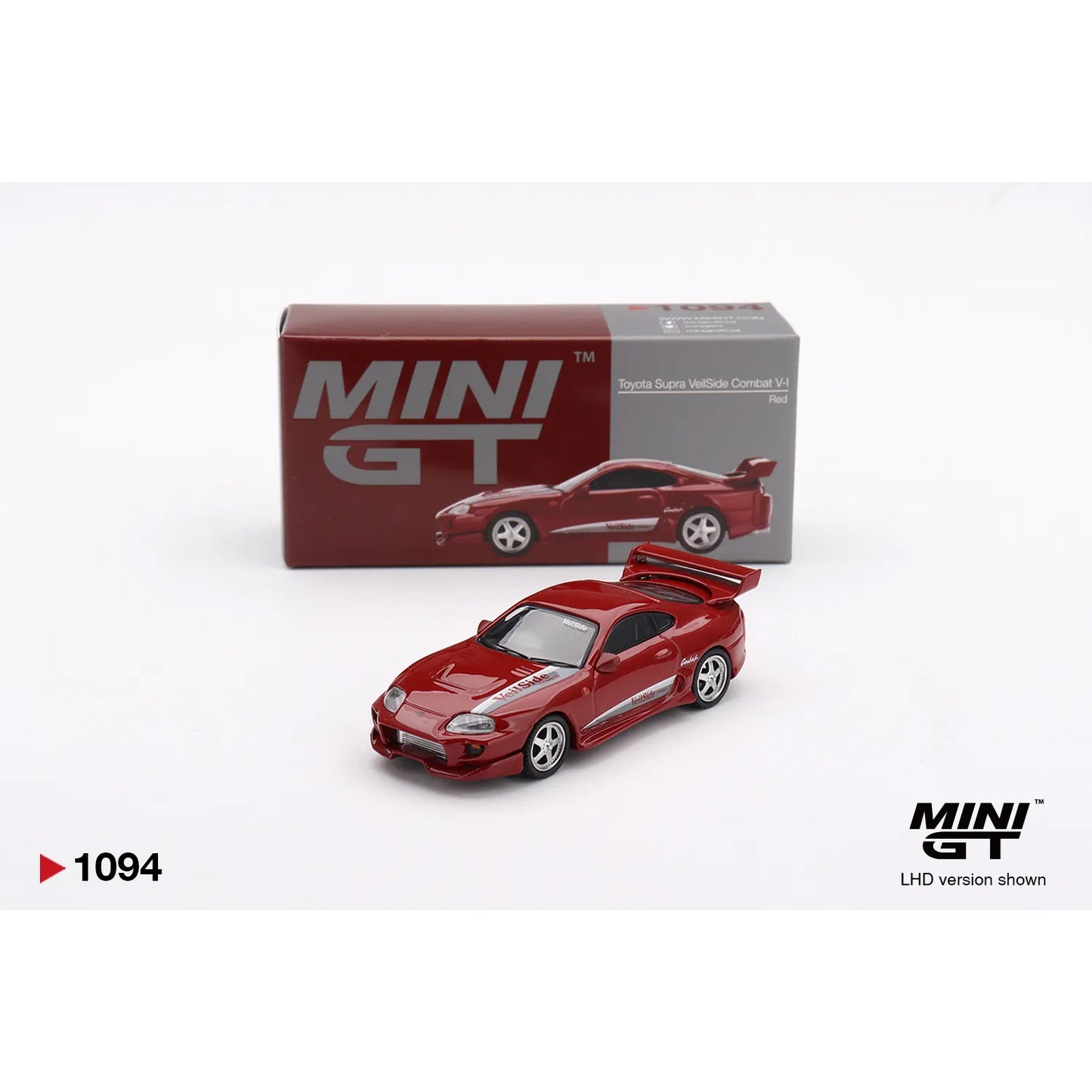 Mini GT 1:64 Toyota Supra VeilSide Combat V-I Red die-cast model MGT01094.