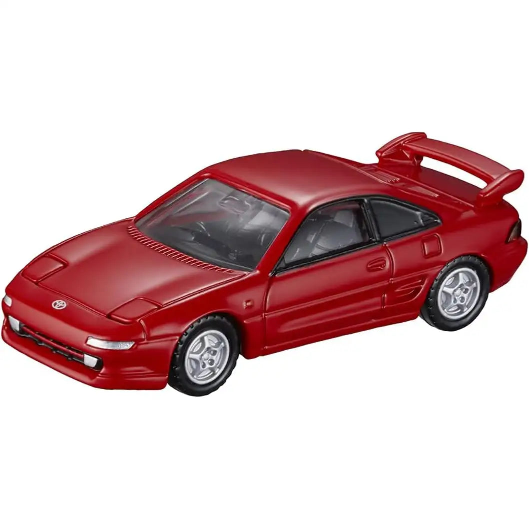 Tomica Premium 1:64 scale die-cast model of the Toyota MR2 SW20 in red, #42 from Takara Tomy.