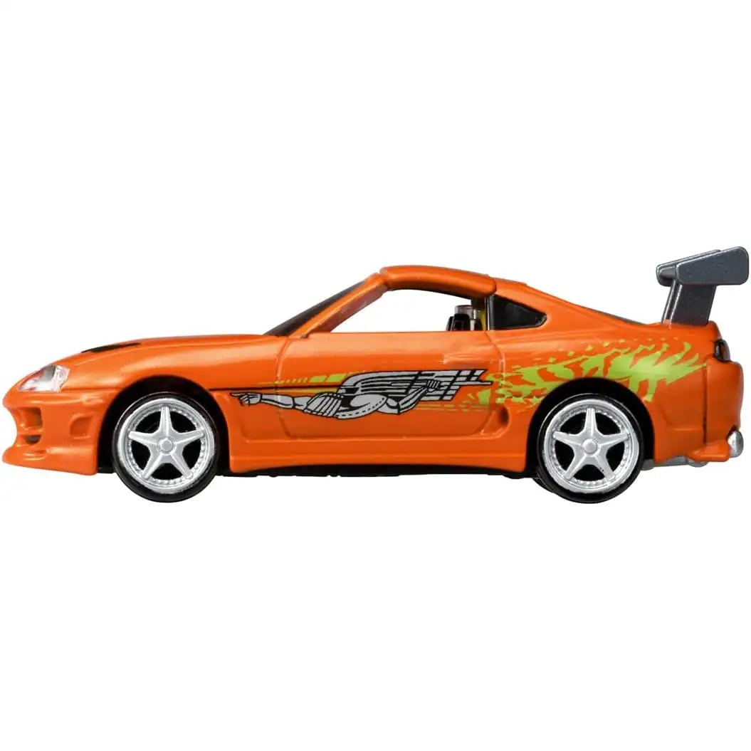 Tomica Premium TPu03 Fast & Furious Toyota Supra orange die-cast model by Takara Tomy