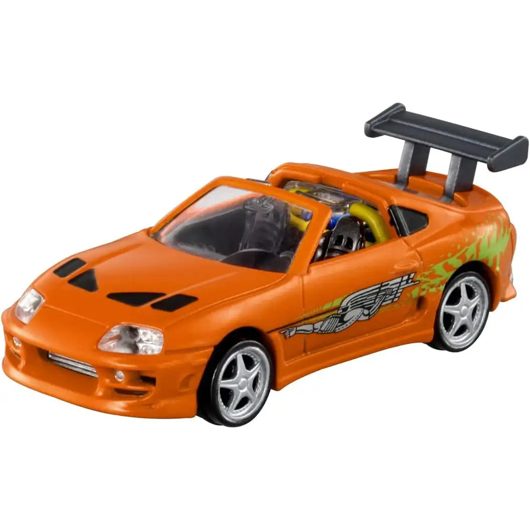 Tomica Premium TPu03 Fast & Furious Toyota Supra orange die-cast model by Takara Tomy