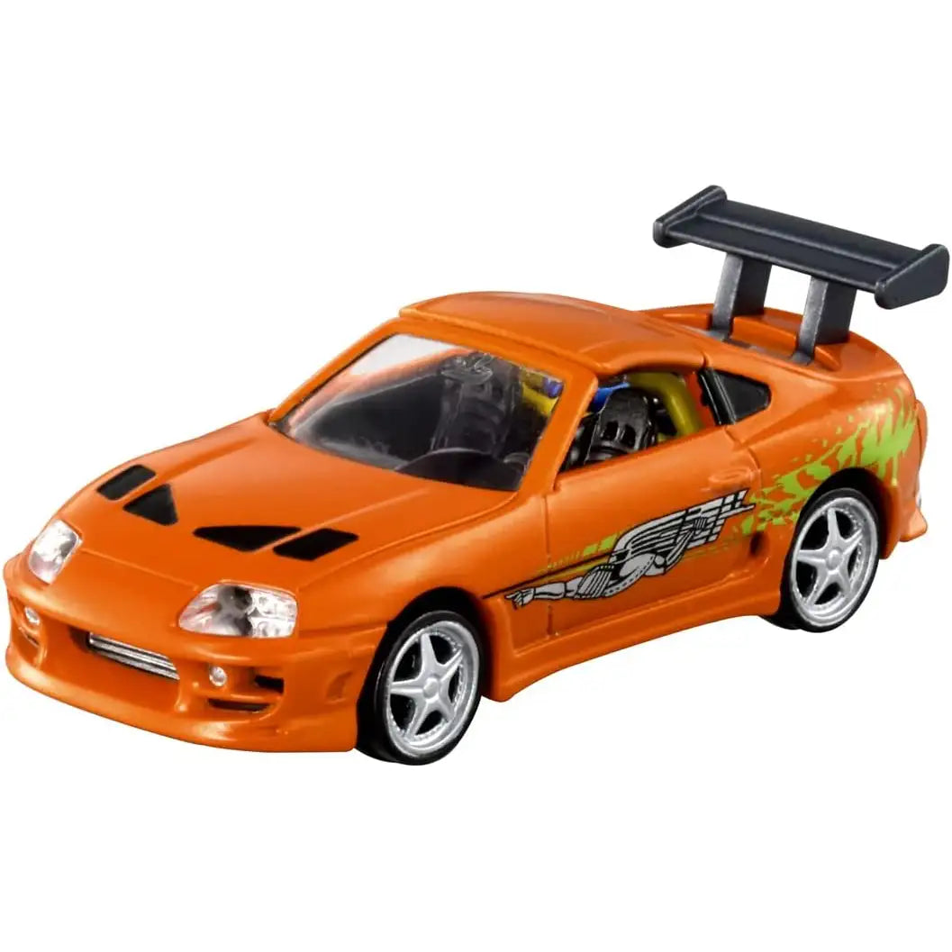 Tomica Premium TPu03 Fast & Furious Toyota Supra orange die-cast model by Takara Tomy