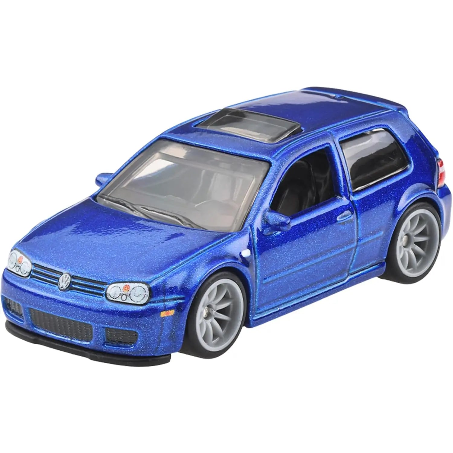Hot Wheels Premium Car Culture 2-Pack featuring the 2004 Volkswagen Golf R32 and Volkswagen MK7 die-cast models with Real Riders wheels and premium detailing.