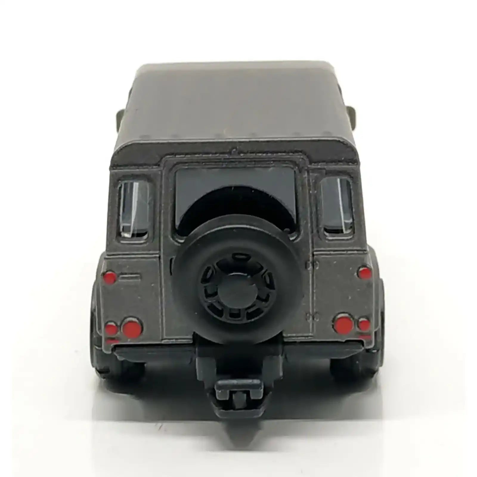 Majorette 1:64 scale Premium Cars die-cast model of the Land Rover Defender 110 in matte black, MiJo Exclusives release.