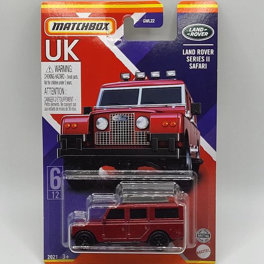 Matchbox Land Rover Series II Safari Stars of UK 1/64 Die-Cast Model