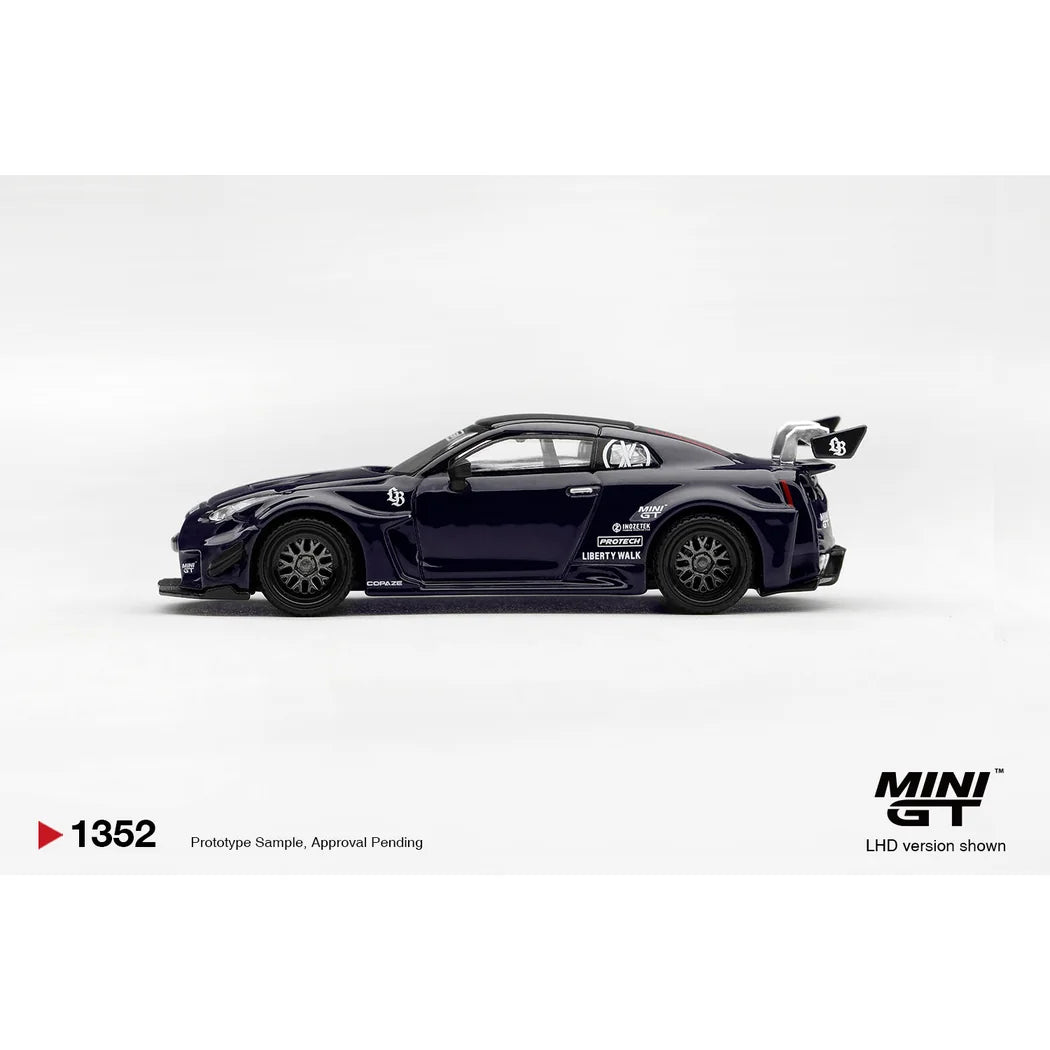 Mini GT Nissan 35GT-RR Ver.2 LB-Silhouette WORKS GT INOZETEK Edition black 1:64 diecast model MGT01352