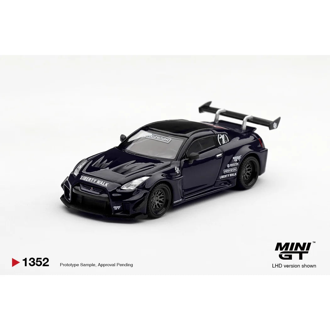 Mini GT Nissan 35GT-RR Ver.2 LB-Silhouette WORKS GT INOZETEK Edition black 1:64 diecast model MGT01352
