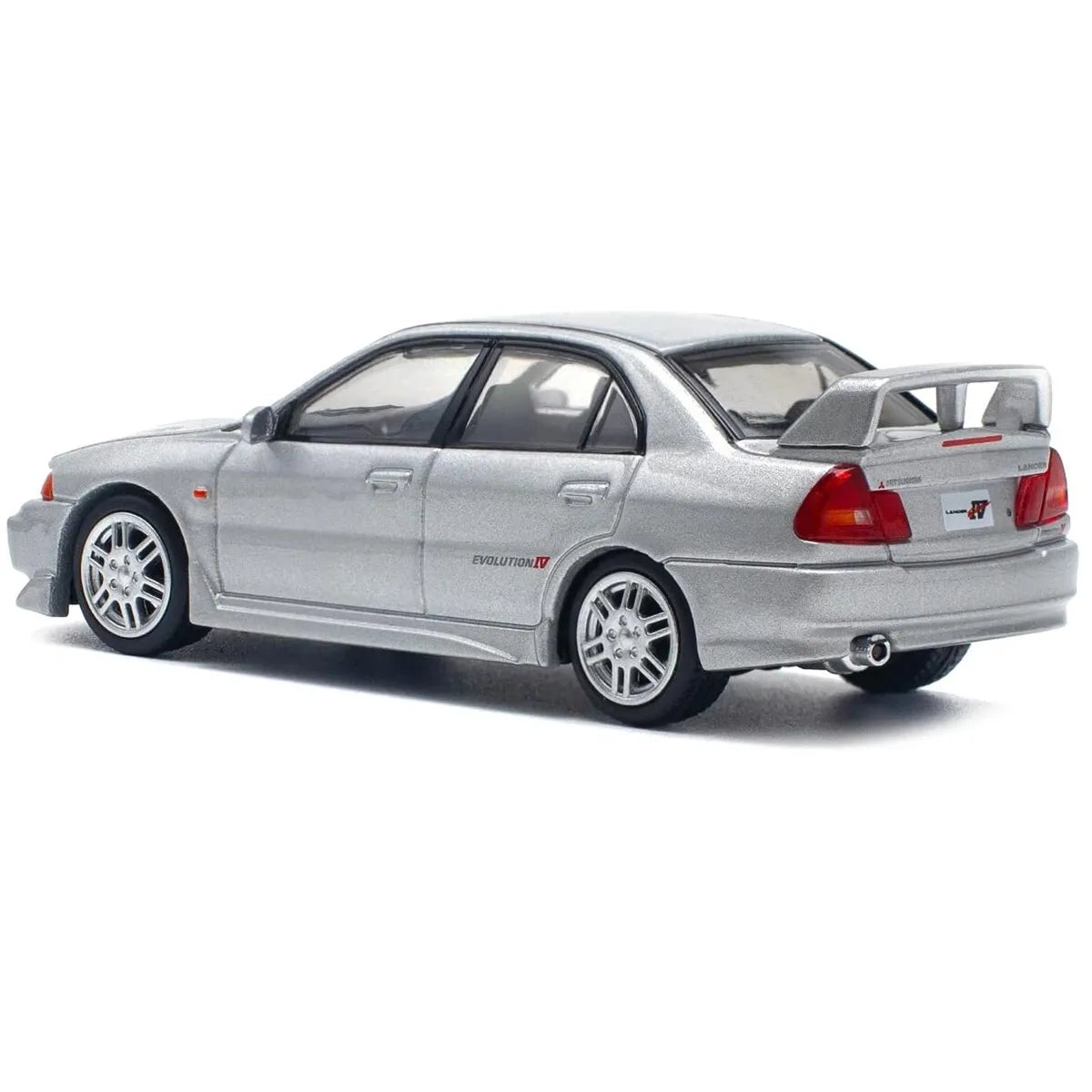 Pop Race 1:64 Mitsubishi Lancer Evolution IV Silver PR64-140