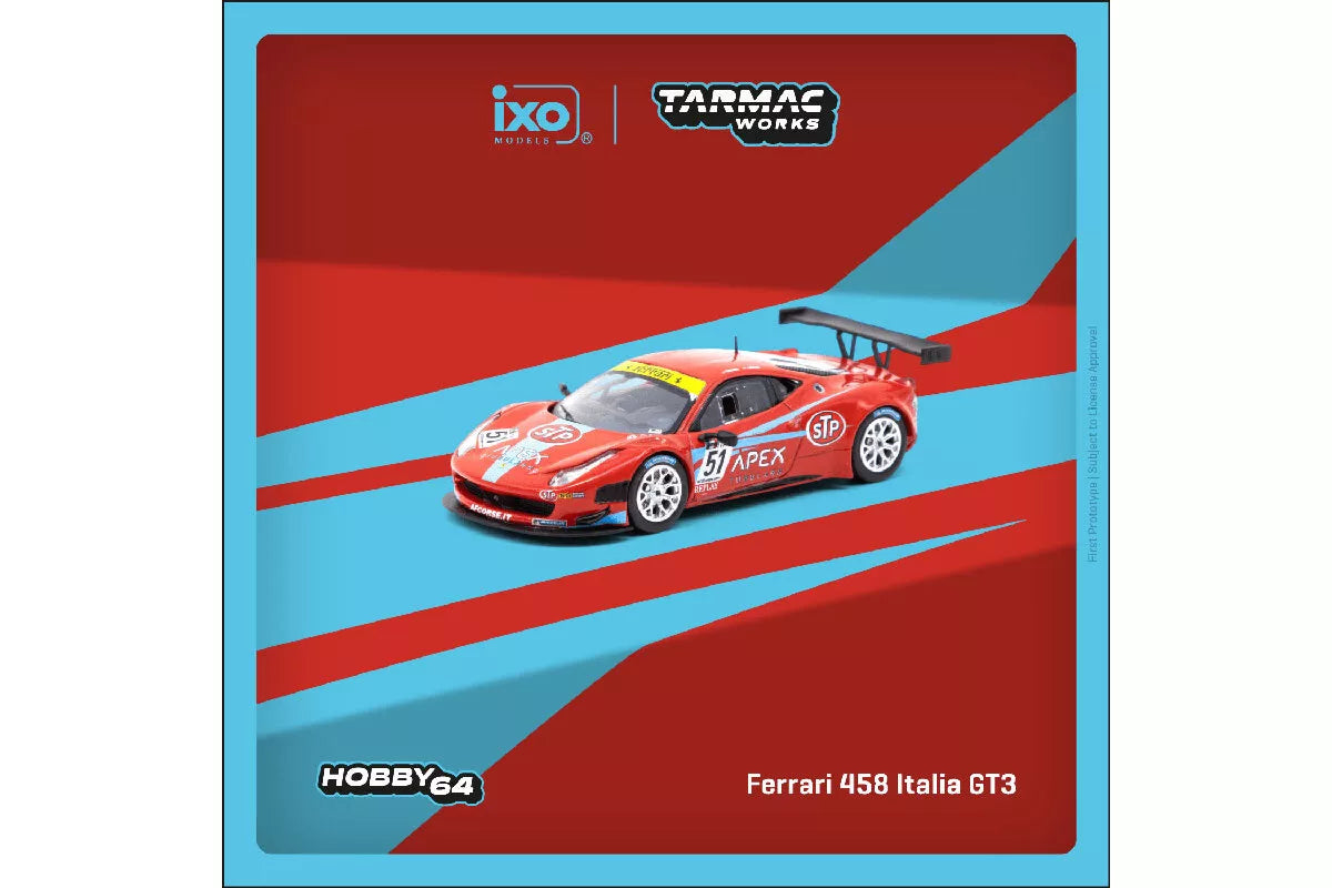 Tarmac Works Ferrari 458 Italia GT3 #51 FIA GT3 European Championship 2011 1/64 die-cast model