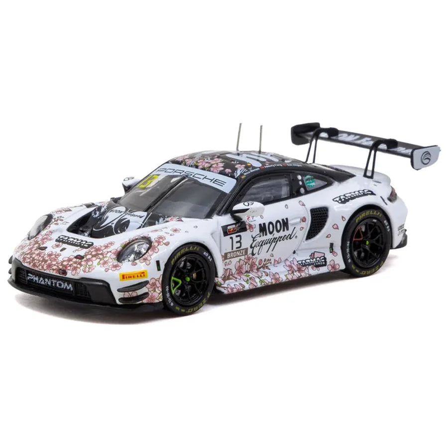Tarmac Works 1:64 Porsche 911 GT3 R MOON Equipped #13 Suzuka 1000km 2025 die-cast model in special display packaging