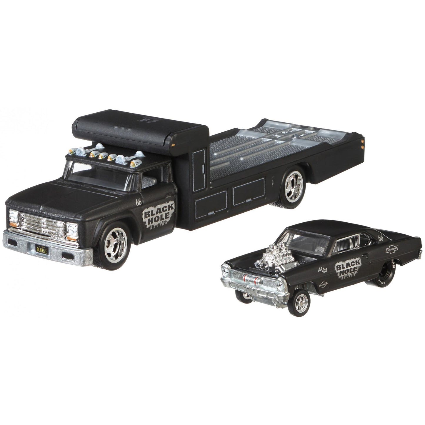 Hot Wheels 1:64 '66 Super Nova & Retro Rig – Team Transport #7 FYT09 FLF56 Die-Cast Model