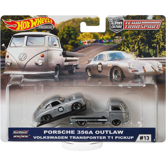 HotWheels Team Transport | Porsche 356A Outlaw & VW Transporter T1 Pickup #13 | FLF56