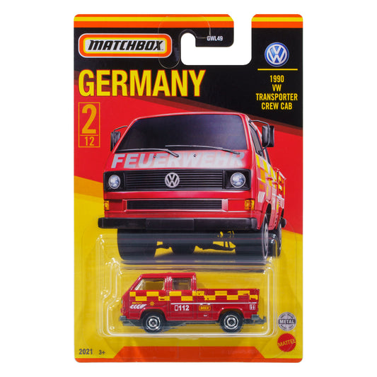 Matchbox | Stars of Germany | 1990 VW Transporter Crew Cab | 2/12 | GWL49 979A