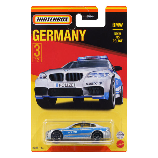 Matchbox | Stars of Germany | BMW M5 Police | 3/12 | GWL49 979A