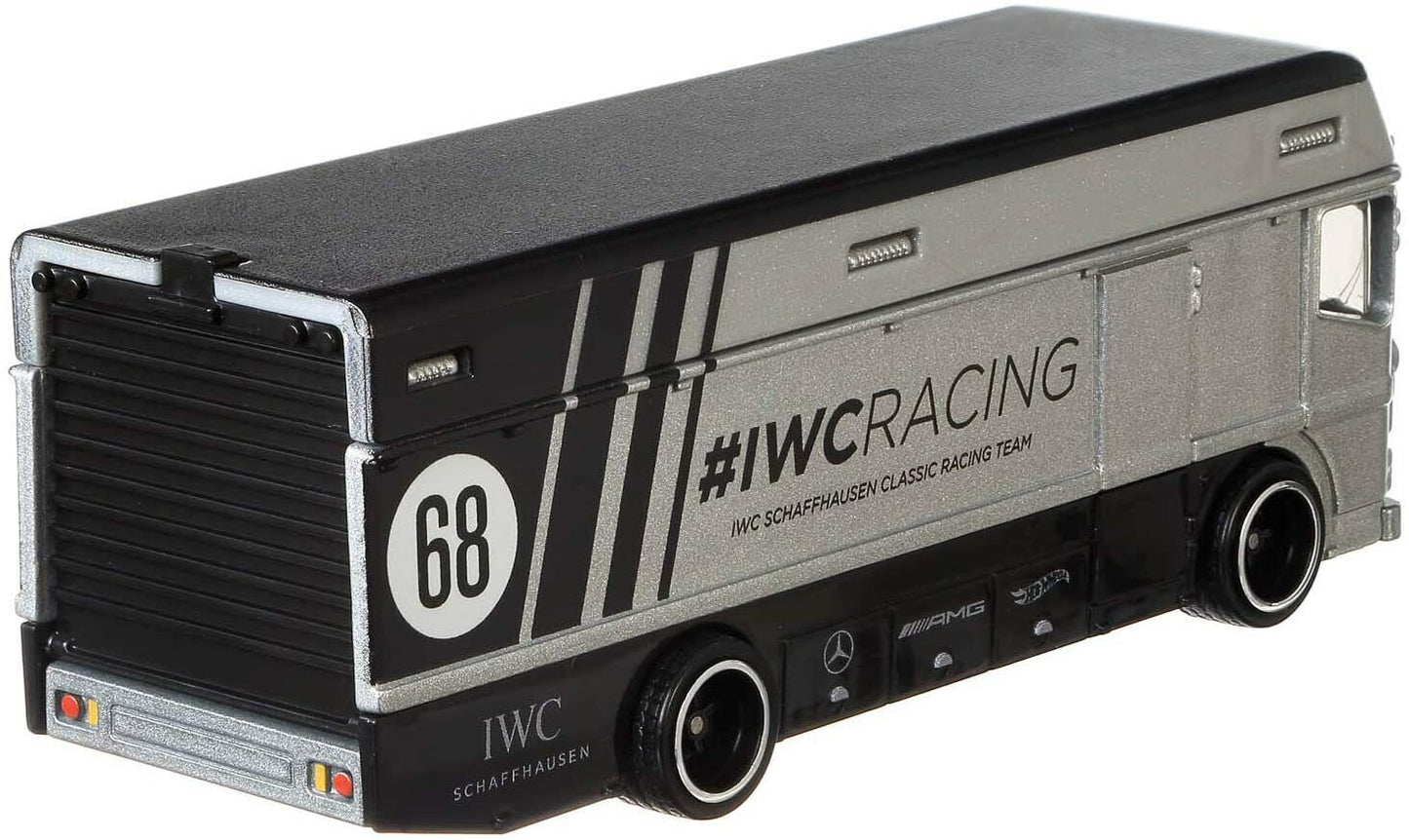 HotWheels Team Transport | Mercedes-Benz 300 SL & Euro Hauler IWC Racing #21 | FLF56