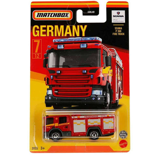 Matchbox | Stars of Germany | Scania P 360 Fire Truck | 7/12 | GWL49 979D