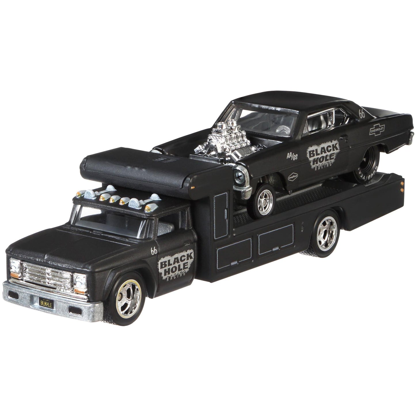 Hot Wheels 1:64 '66 Super Nova & Retro Rig – Team Transport #7 FYT09 FLF56 Die-Cast Model